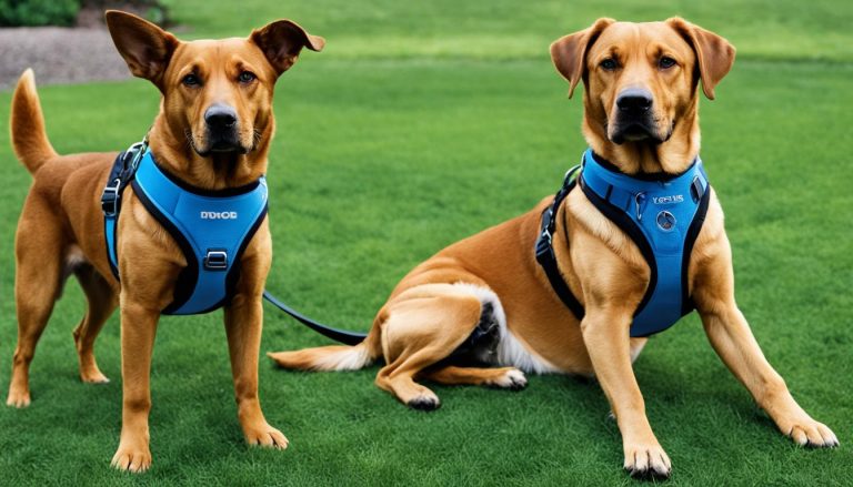 arnés, collar, perro