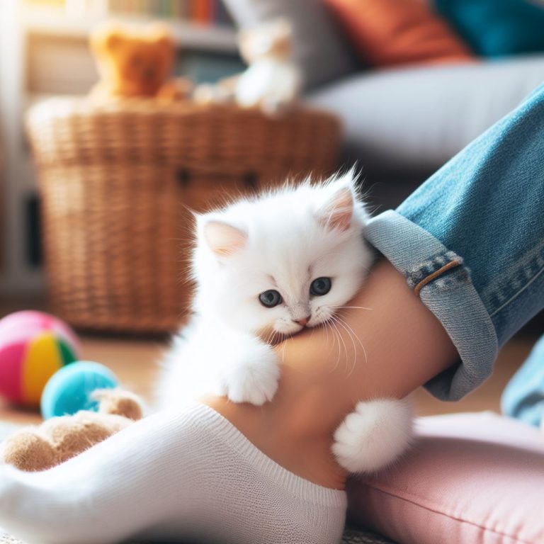 ¿Por qué los gatos muerden los tobillos?