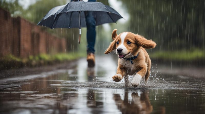 perro, mal tiempo, mantener en forma