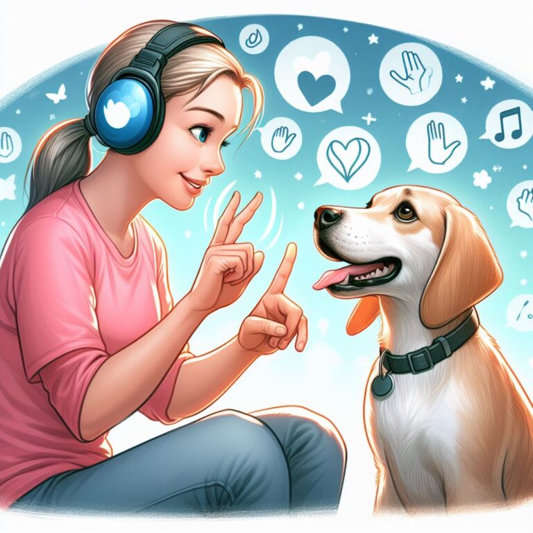 ¿Cómo educar a un perro sordo?