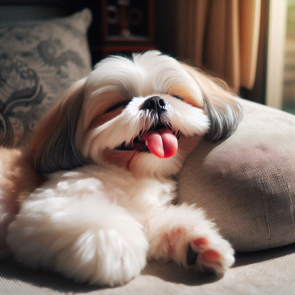 Shih Tzu relajado