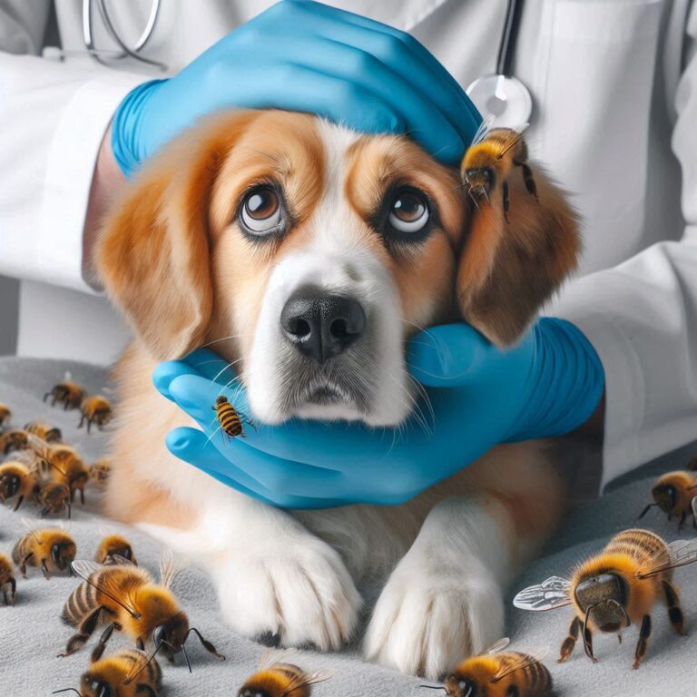 Picadura de abeja en perros