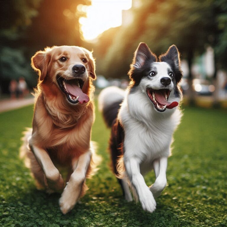 de dos perros riñendo!