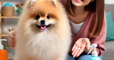 Cómo cuidar el pelo de un perro Pomerania