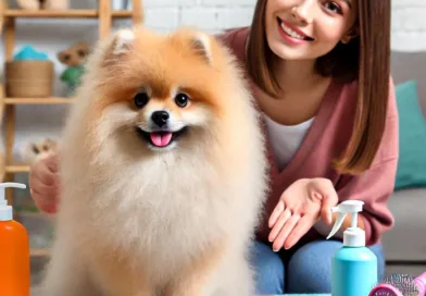 Cómo cuidar el pelo de un perro Pomerania