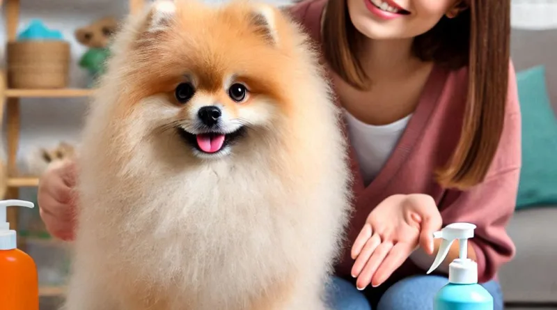 Cómo cuidar el pelo de un perro Pomerania