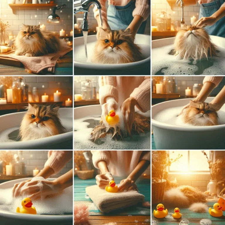 Bañar a un gato de pelo largo