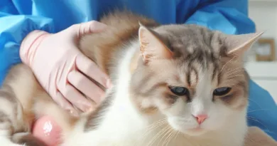 un gato con una leve