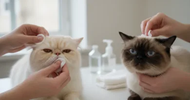 Cuidado ocular gatos Persas