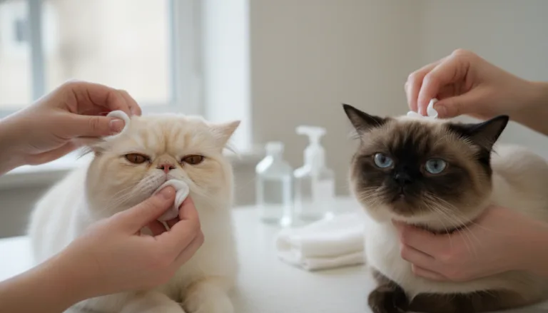 Cuidado ocular gatos Persas