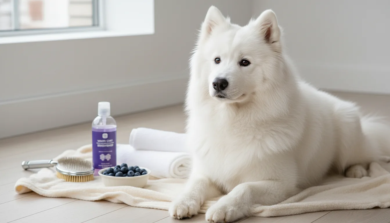 Eliminar manchas pelo perro blanco