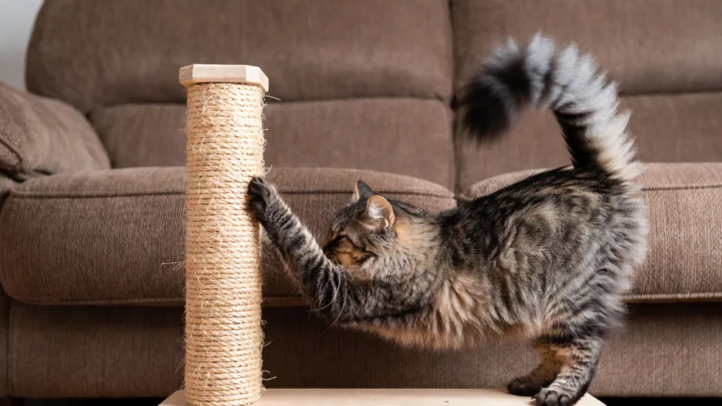 Gato araña el sofá: Cómo redirigir al rascador