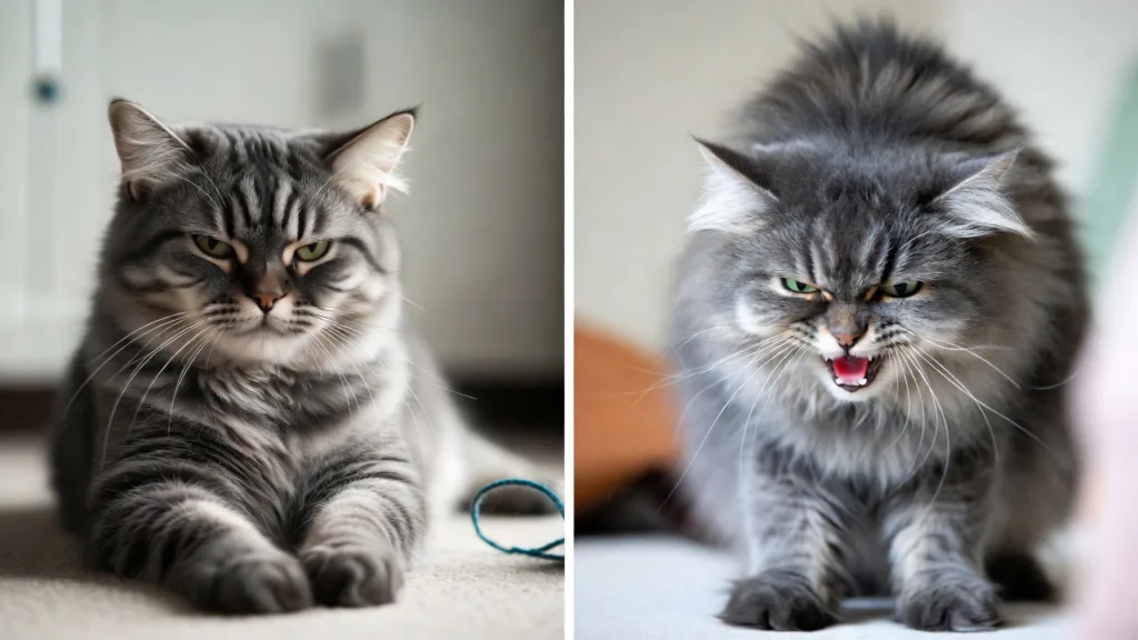 Gato agresivo: ¿Juego brusco o ataque real?