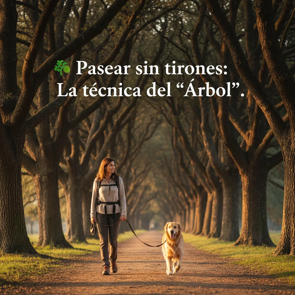Pasear sin tirones: La técnica del "Árbol"