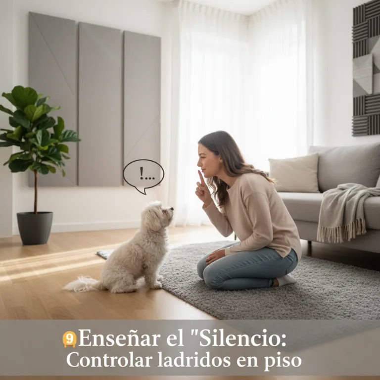 Cómo Enseñar el Comando 'Silencio' a tu Perro en un Piso